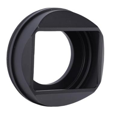 Imagem de ASHATA Capa de Lente de Metal Quadrada para Câmera Fuji X100vi Xe5, Sombra de Lente de Câmera Magnética de 39-49mm, Instalação Rápida Magnética ou de Rosca (Preta)