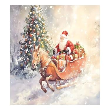 Imagem de SEHANY Capa magnética para lava-louças de Papai Noel, adesivos magnéticos para decoração de Natal antiarranhões para painel de geladeira e lava-louças, decoração de Natal de cozinha doméstica 58 x 66