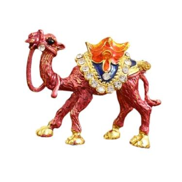 Imagem de Deevoka Caixa de Bijuterias em Forma de, Porta-Joias, Estatueta de Animal, Estojo para Joias, Ornamento, Vermelho