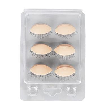 Imagem de Generic Pálpebras Com Cabeça de Manequim, 3 Pares de Pálpebras de Silicone Com Cílios para Iniciantes Em Salão (#2)