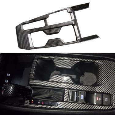 Imagem de TLIFORT Para Honda Accord 2023-2025 Painel de Câmbio de Engrenagem Console Central Suporte de Copo Acessórios de Estrutura, Fibra de Carbono ABS