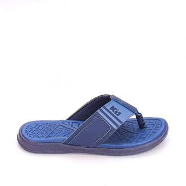 Imagem de Chinelo Infantil Masculino Kidy Comfort Listra Azul Marinho - 34 - Azul Petróleo