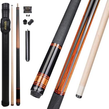 Imagem de CUEELF Bastão de taco de sinuca de baixa deflexão feito à mão para taco de bilhar profissional para tacos de bilhar para adultos