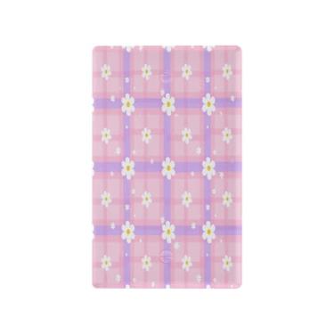 Imagem de Wassud Placa de cobertura para interruptor de luz, xadrez, margarida, decorativa, placa de parede para tomadas elétricas em branco 11 x 6 cm