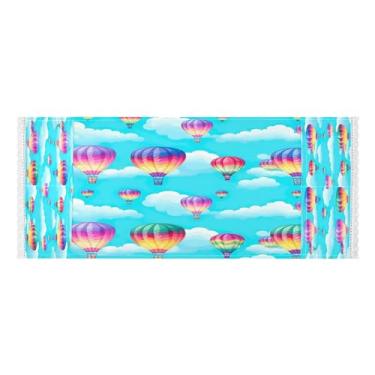 Imagem de Wassud Capas de lavadora e secadora de balões quentes, protetor de lavadora com sacos de armazenamento, capa de geladeira à prova de poeira com bolsos para lavanderia doméstica, cozinha, 120 x 55 cm