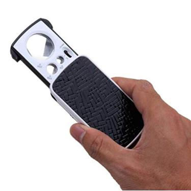 Imagem de uhyOHF Lupa, Lupa de bolso deslizante iluminada por LED 30X 60X 90X Multi-Power Pequena Lupa portátil com luz preta UV Melhor para joias, diamantes, pedras preciosas, moedas, carimbos (