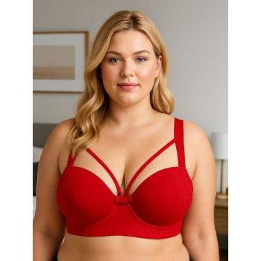 Imagem de Sutiã Plus Size Bojão Tiras Terra e Mar Soutien Reforçado - c9 STRAPPY