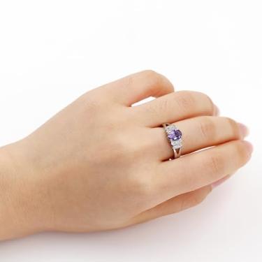 Imagem de Anéis de pedra preciosa moderna para mulheres, anel oval de zircônia cúbica, joia elegante de brilho diário, aliança de noivado, presente de festa da moda YC6580, Latão, Sem pedra preciosa