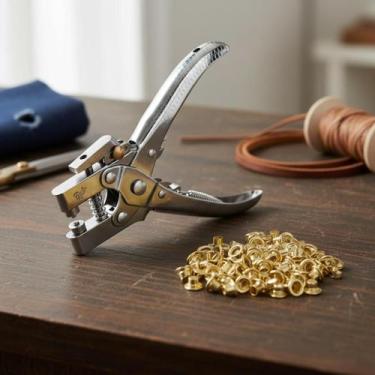 Imagem de Alicate Profissional para Ilhós Lanmax Furador e Aplicador para Couro 