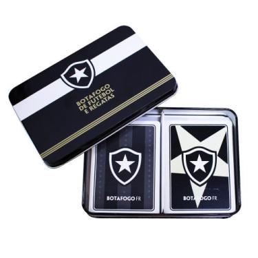 Imagem de Jogo Com 2 Baralhos Dentro Da Lata Botafogo