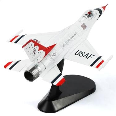 Imagem de NUOTIE 1/72 F-16C Thunderbird Fighter Modelo Metal DieCast Aeronave Jet Kit Avião de Caça Modelo Avião Militar para Coleção e Presente