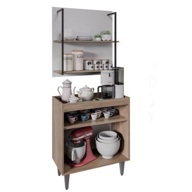 Imagem de Painel Organizador 2 Prateleiras Clara - Ssx Multicoisas Freijó - Branco