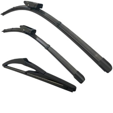 Imagem de Kit 3 Palhetas Limpador de Parabrisa de Silicone Reforçada Par Dianteiro + Traseira Compatível com (Sportage 1993 á 2003)