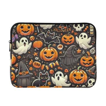 Imagem de Capa para laptop 13, 13,3, 14 polegadas Halloween divertida preta à prova de choque capa protetora para notebook tablet pasta bolsa de transporte