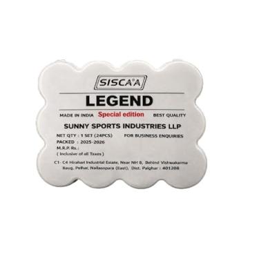 Imagem de KD Willmax Tournament-Grade Carrom Coins – Official Size & Weight, Approved by Indian Carrom Federation, High-Precision, Smooth Finish (Legend Special Edtion)