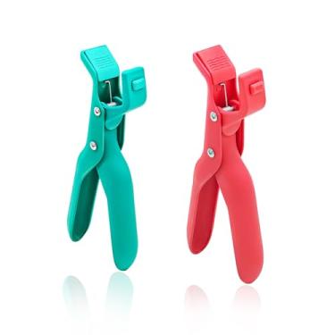 Imagem de Clipes de garra de placa quente - Pinça multiuso antiqueimadura para micro-ondas, forno, fritadeira a ar, vaporizador, panelas e tigelas, design ergonômico antiderrapante para aderência segura e