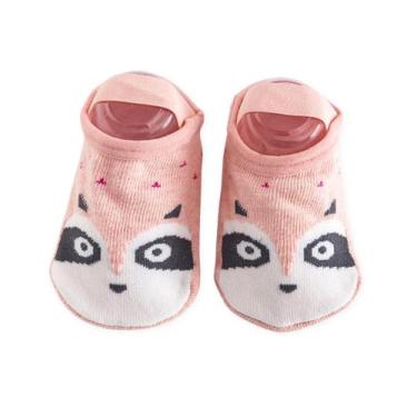 Imagem de Meia Sapatilha Antiderrapante Infantil Pietra Baby Unissex Algodão Con