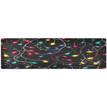 Imagem de Tapete de tripé com luzes em cordas, corredor de mesa de chá, acessórios de decoração de mesa de jantar