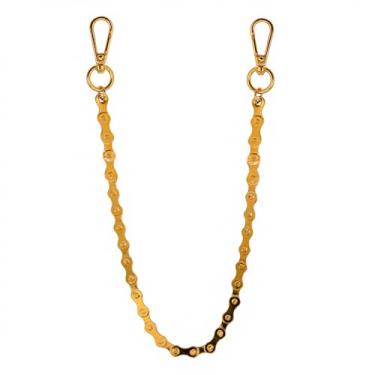 Imagem de ICE STAR Correntes masculinas estilo hip-hop – corrente de jeans elegante com gancho grande para roupas urbanas, Design de motociclista dourado de 10 mm, 22 Inches