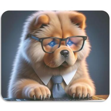 Imagem de Tapete de secagem de pratos de secagem rápida para pratos artísticos Chow Chow filhote de cachorro fofo decoração de balcão de cozinha 59,9 cm x 50 cm