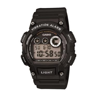 Imagem de Casio Série W735H | Relógio digital masculino | Cronômetro 1/100 SEC | Temporizador de contagem regressiva | Luz LED superiluminadora | Resistência à água 100 m | Alarme diário | Calendário automático