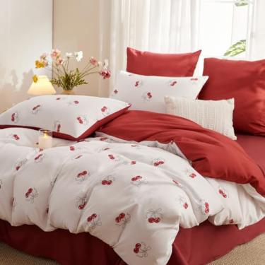 Imagem de Bildenly Conjunto de edredom solteiro branco – conjunto de cama de 2 peças, conjunto de edredom solteiro, macio e leve (168 x 230 cm) para meninas em todas as estações e 1 fronha (76 x 50 cm)