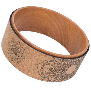 Imagem de RiToEasysports Roda de Ioga, Segurança Flexível de Alta Densidade de Borracha Pu Com Almofada de 5mm de Espessura, Rolamento de Carga de 200kg para Treino de Academia, Ferramenta (Anel interno de