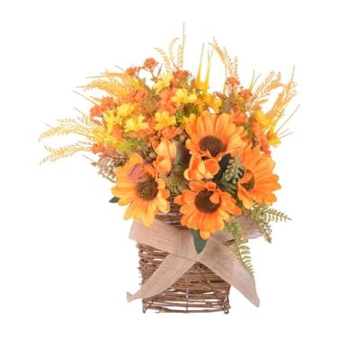 Imagem de Nishiyuenyi Guirlanda de Flores Artificiais em Forma de Cesta para Pendurar Na Porta de Entrada, Ideal para Decoração de Janelas, Paredes, Casamentos E Casas, Style a