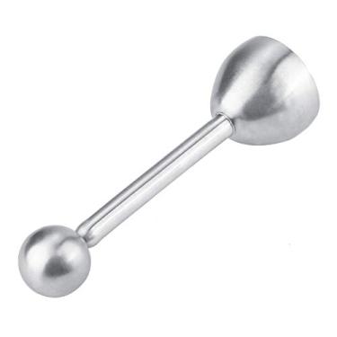 Imagem de GLOGLOW Cortador de Ovo de Aço Inoxidável para Fatiador de Alimentos para Ovos Cozidos Macios e Duros, Design Premium, Seguro para Máquina de Lavar Louça, 5,12 X 1,46 X 1,46 Polegadas para Ovos