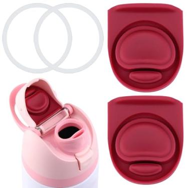 Imagem de ZONBBEE Rolha de substituição e anel de vedação O compatível com Owala FreeSip 680 g, tampa de anéis de vedação superior de garrafa para Owala 16/19/24/32/1,134 g tampa de boca acessórios de peças de