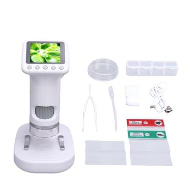 Imagem de Hilitand Microscópio Infantil, 1600x 1080p Hd Portátil Com Tela de 2 Polegadas Luz Led para Crianças de 6 a 12 Anos Brinquedo Educacional de Exploração Científica