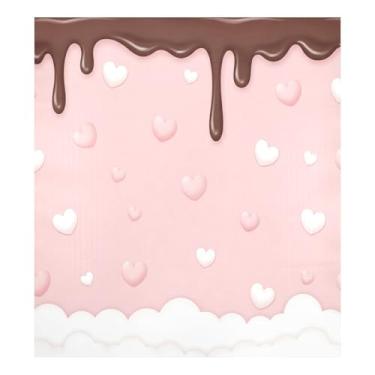 Imagem de Blueangle Capa magnética para lava-louças de chocolate ao leite dos namorados, decoração da capa frontal da máquina de lavar louça, adesivos de eletrodomésticos, adesivos de eletrodomésticos, 58 cm C