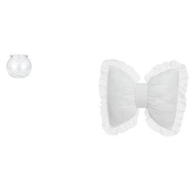 Imagem de Whtkoph Ornamento Transparente para Aquário Pequeno, Vaso, Mesa de Escritório, Decoração de Casa, Almofada Bonita com Laço, Sofá, Moderno E Prático.