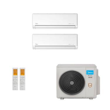 Imagem de Ar-Condicionado Multi Split Inverter Midea 27.000 (1x Evap HW 9.000 + 1x Evap HW 18.000) Quente/Frio 220V								
