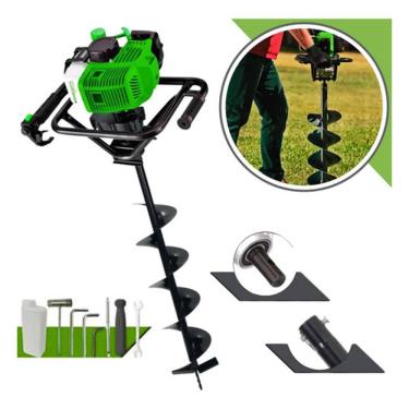 Imagem de Perfurador De Solo Gasolina Menegotti Mps52 V3 + Broca 80x15cm