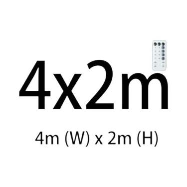 Imagem de Luzes De Cortina LED Externas Com Controle Remoto Para Decoração De Na