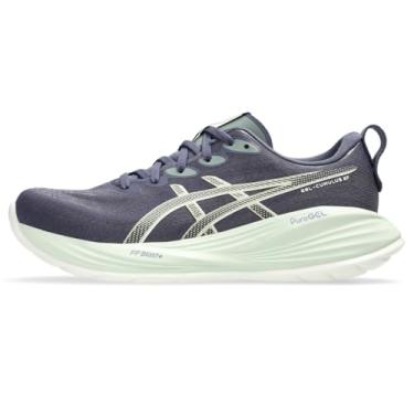 Imagem de ASICS Tênis feminino Gel-Cumulus 27, Nevoeiro índigo/creme, 35