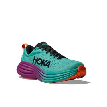 Imagem de HOKA Tênis masculino Bondi 8, Electric Aqua/preto, 41