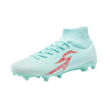 Imagem de Chuteiras De Futebol Unissex De Cano Alto Com Cravos TF FG 4 Cores - o