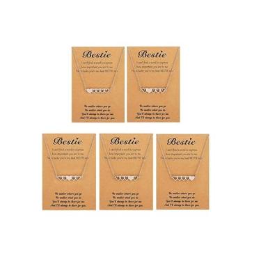 Imagem de 2/3/4/5 peças pulseiras de amizade para mulheres, pulseiras de coração combinando, prata, presentes de irmã para melhores amigas, primas, melhores amigas, mulheres, presentes modernos de amizade para