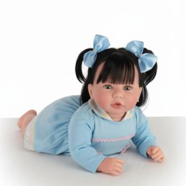 Imagem de Boneca Realista Bebê Reborn Menina Super Realista Enxoval - Mundo Azul
