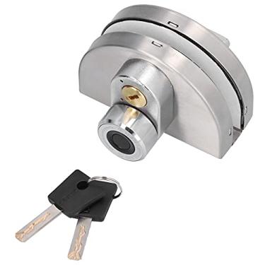 Imagem de Asixxsix Fechadura de Porta de Vidro, Fechadura de Porta de Vidro Com Impressão Digital Inteligente Eletrônica para Deslizante de 8–12 Mm, Liga de Zinco, Com 2 Chaves (única)