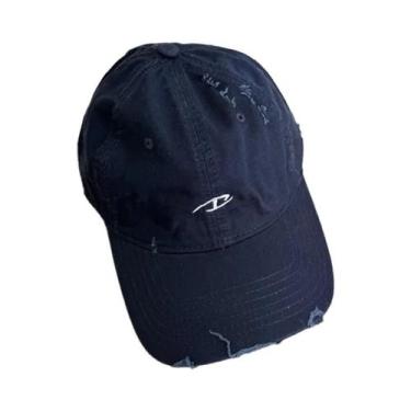 Imagem de Boné De Algodão Masculino Casual Bordado Com Letras Hip Hop Para Prima