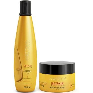 Imagem de Kit Shampoo 300ml e Máscara 250g Aneethun Repair System