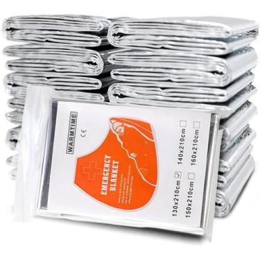 Imagem de Cobertor De Emergência Mylar 4 Peças Cobertor Térmico De Folha Espacia