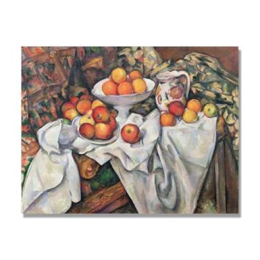 Imagem de Arte em tela vintage de frutas mortas, pintura clássica de cozinha country, decoração de parede de casa de fazenda quente para sala de jantar e cozinha. A98. 30x40cm-11,8x15,7 pol. Somente tela