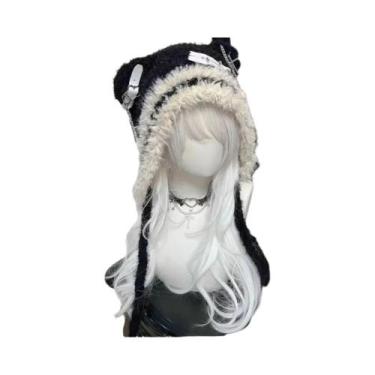 Imagem de Gorro De Lã Feminino Estilo Gótico Punk Lolita Y2K Harajuku, Com Desig