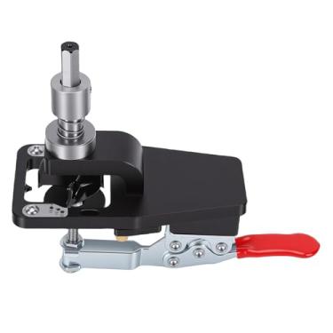 Imagem de FTVOGUE Kit de Gabarito de Dobradiça de 35mm, Gabarito de Perfuração de Dobradiça de Porta de Armário de Liga de Alumínio Com Placa de Fixação Ajustável para Placas de Madeira,