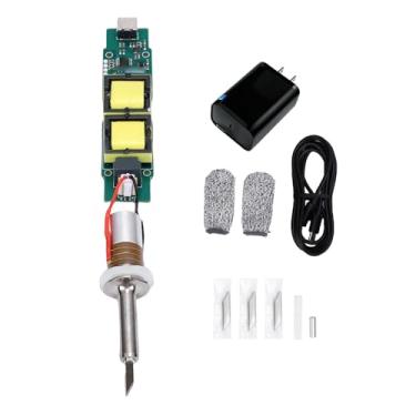 Imagem de Generic Transdutor de Cortador Ultrassônico, Substituição de 30 W 40 KHz Com Módulo de Driver para Impressão 3D, Plástico, Madeira e Resina, Inclui 15 Lâminas Substituíveis (plugue americano)