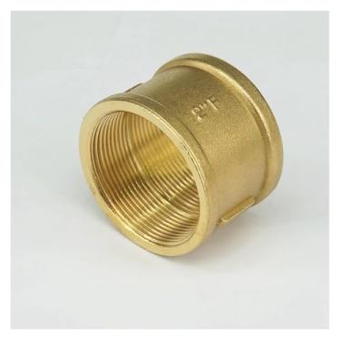 Imagem de Conector de conexão de tubulação de latão de rosca fêmea de 5 cm água gás óleo